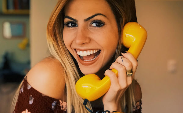 Person receiving a deal via text