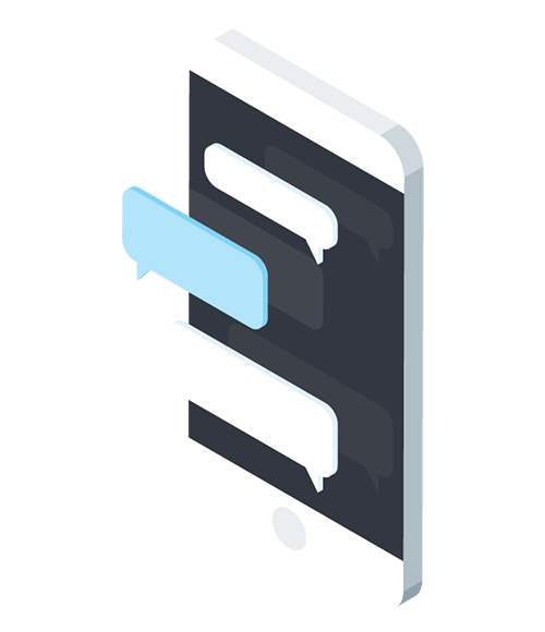 Broadcast texts to a group